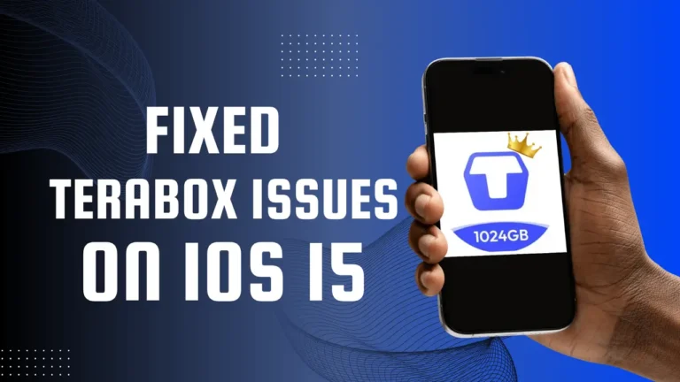 Fixed Issues on latest TeraBox iOS 15 with logo