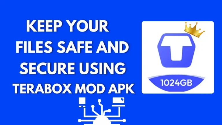 Files Secure Using TeraBox Mod APK with Terabox logo