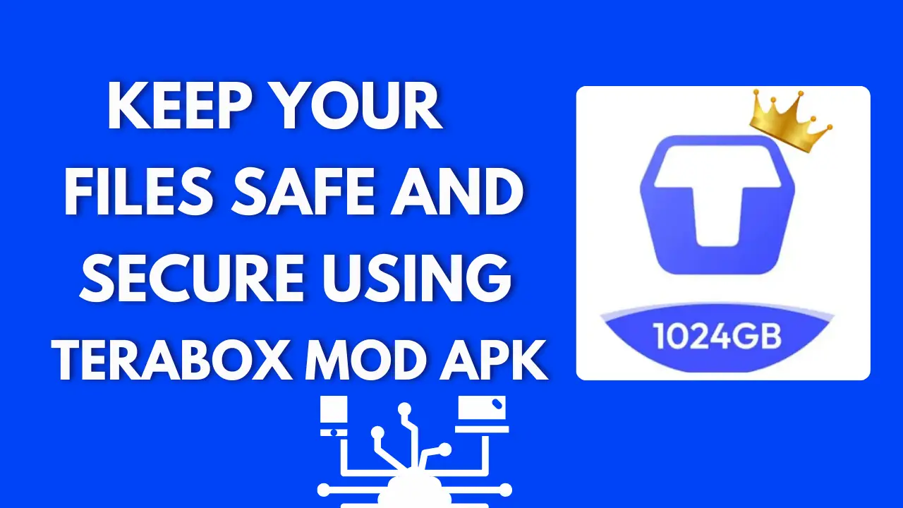 Files Secure Using TeraBox Mod APK with Terabox logo