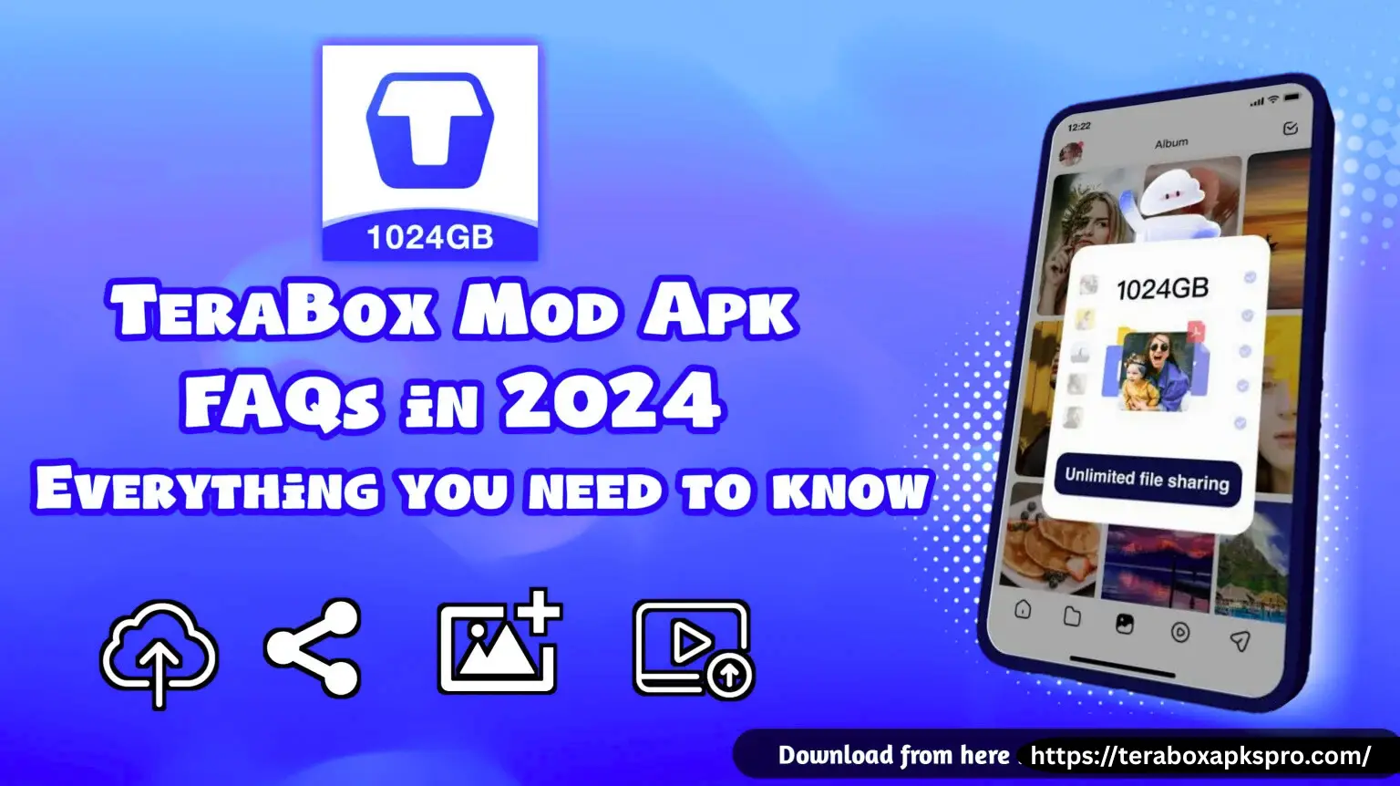 terabox premium mod apk faqs with logo and screenshot