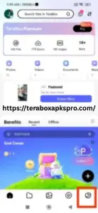 teraboxx with screenshot