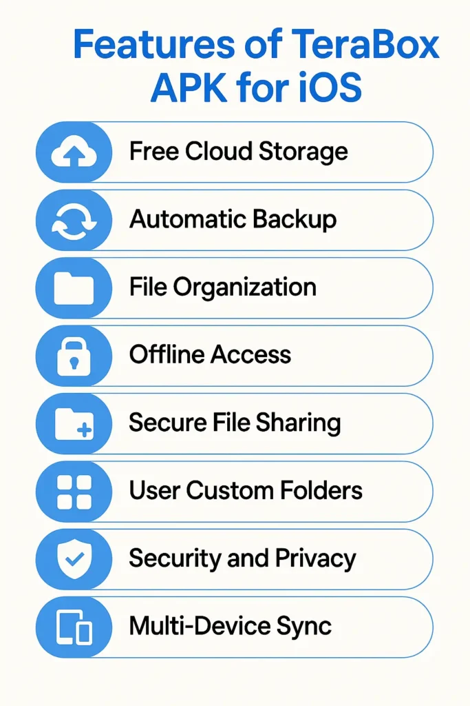 Modded features of terabox mod apk for ios latest version Infographic