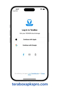 screenshot new terabox mod apk for ios